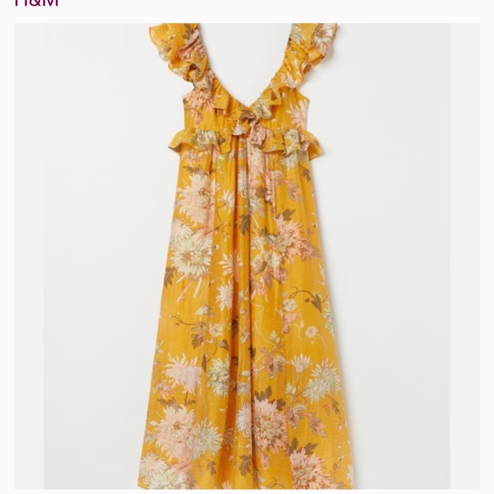 H&M bloggers favorite Lyocell-blend Ruffled Dress
